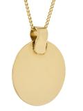 rounded emblem necklace