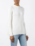 pleated back jumper