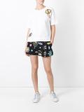 multi-print shorts