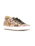 leopard pattern sequinned sneakers