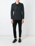 pinstripe double breasted blazer