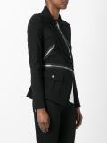 asymmetric zip detail jacket