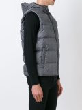 hooded padded gilet