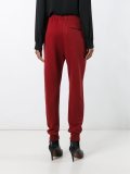 wrap detail tapered trousers
