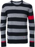 striped crew neck jumper