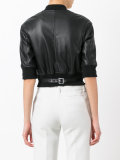 cropped bomber jacket