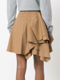 ruffled front skirt
