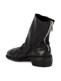 distressed effect ankle boots