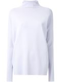 micro crepe turtleneck sweater 