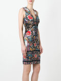 floral print fitted dress