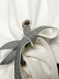 drawstring sleeve sweatshirt