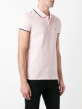 striped trim polo shirt