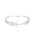 wide 'Bone' diamond choker