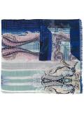abstract print scarf