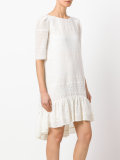 broderie anglaise trim dress