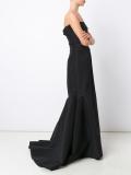 back drape bustier gown 