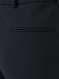 welt pockets flared trousers