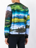 landscape print sweatshirt