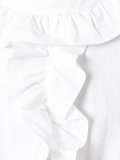 elasticated hem ruffled blouse