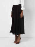 pleated midi skirt