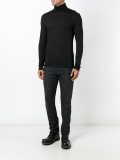 turtleneck slim-fit sweatshirt