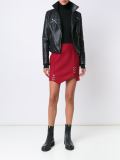 piercing detail asymmetric skirt