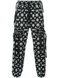 gathered pockets track pants