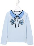 printed collar T-shirt