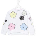 sequin flower sweatshirt