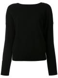  ribbed trim jumper