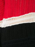 chunky knit colour-block jumper