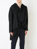 draped hooded jumper