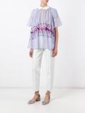 flamingo print blouse 