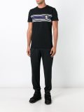 striped print T-shirt