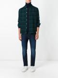 button-down plaid shirt
