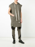 oversized sleeveless hoodie 