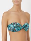 printed bandeau bikini top