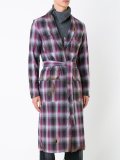 burn effect trench coat