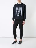 street plaque print sweatshirt