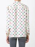 polka dot lavaliere blouse