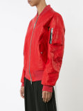 arm pocket bomber jacket
