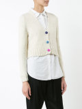 V-neck cropped cardigan