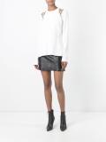 laced panel blouse