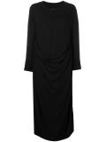 drape front dress