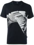 guitar print T-shirt