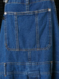 denim lace-up dungarees