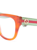 Web arm transparent glasses