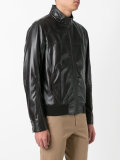 zip up leather jacket 