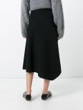asymmetric midi skirt