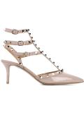 Valentino Garavani Rockstud Noir ankle strap pumps
